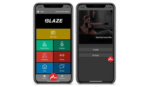 moving image of myzone app