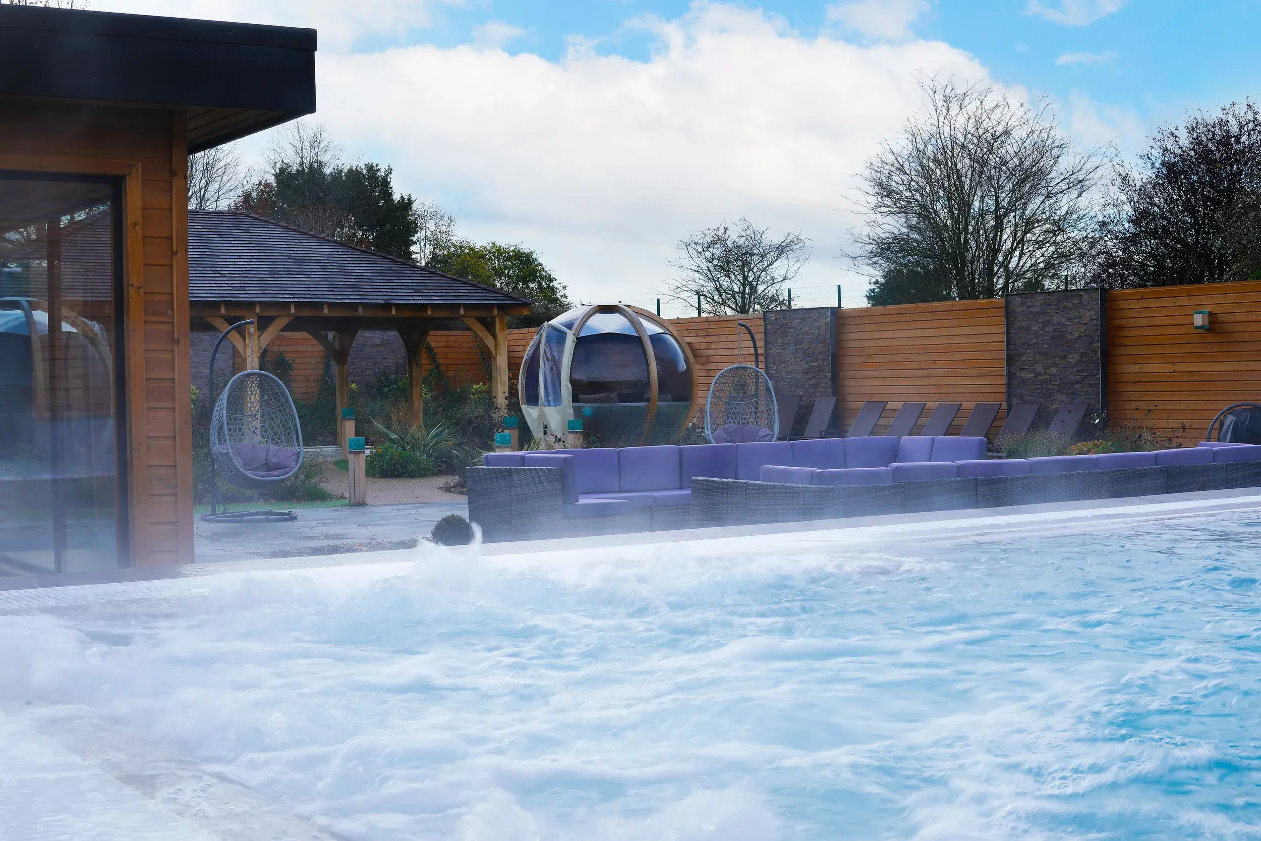 Outdoor spa garden