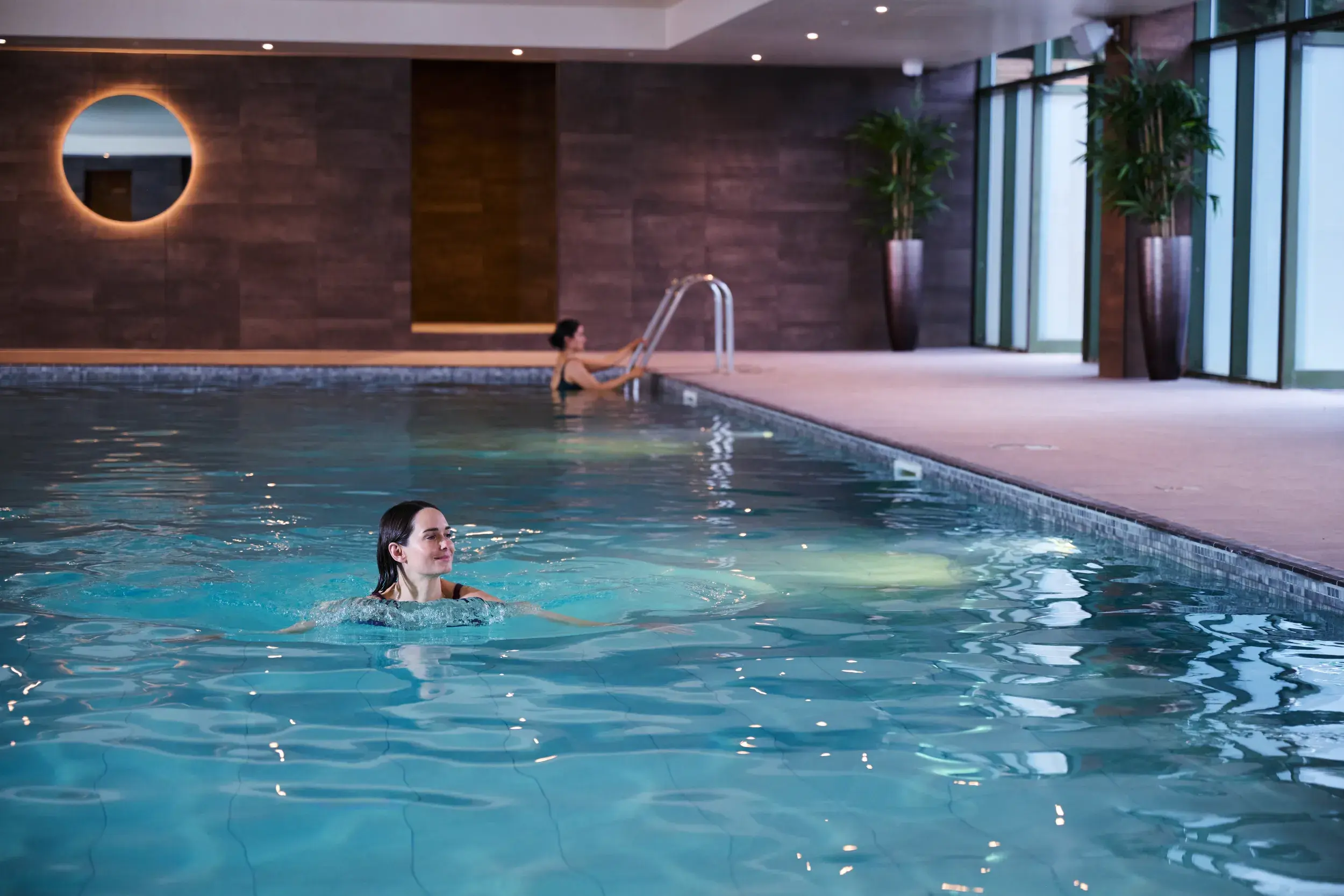 The indoor swimming pool