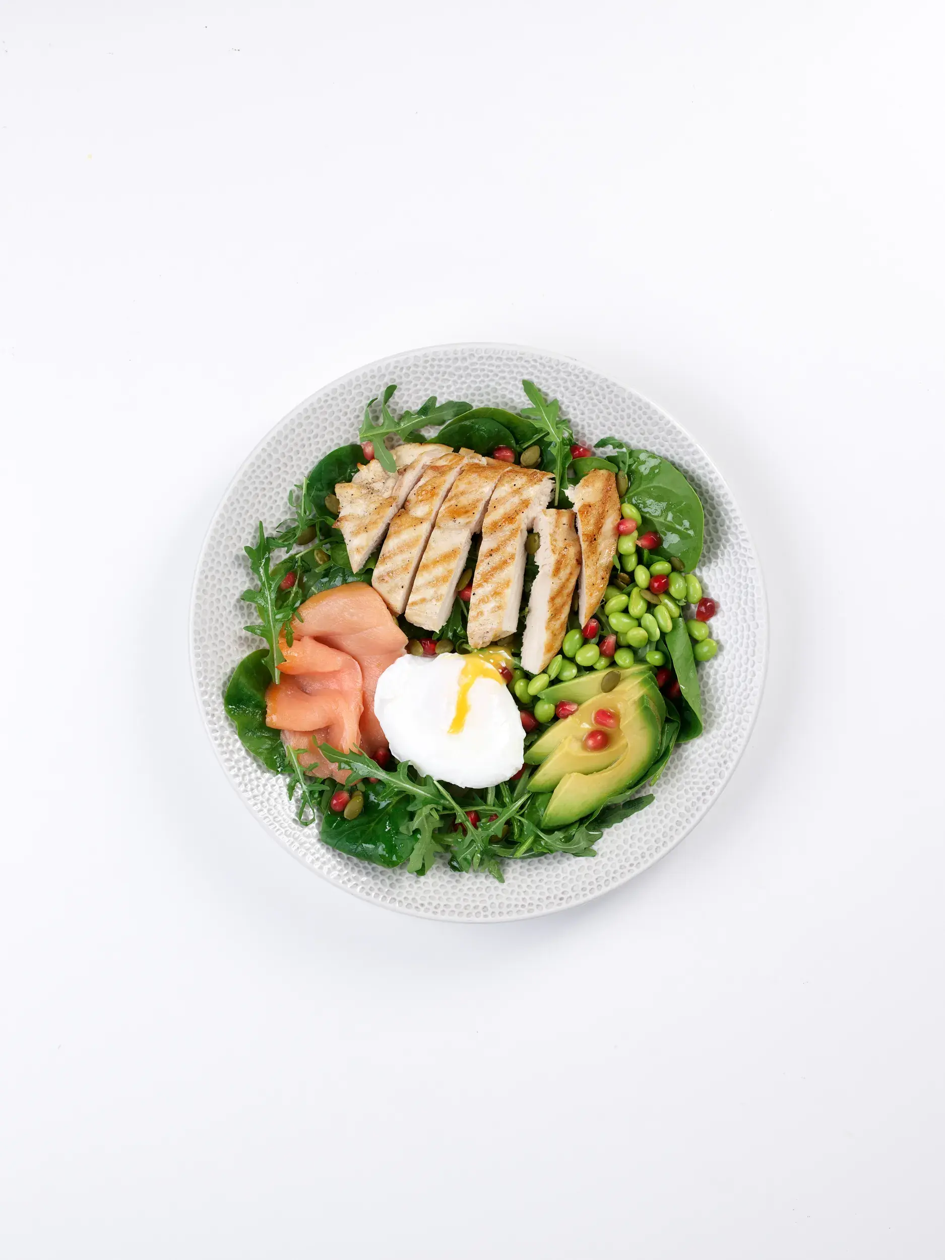 A plate of protein-rich food