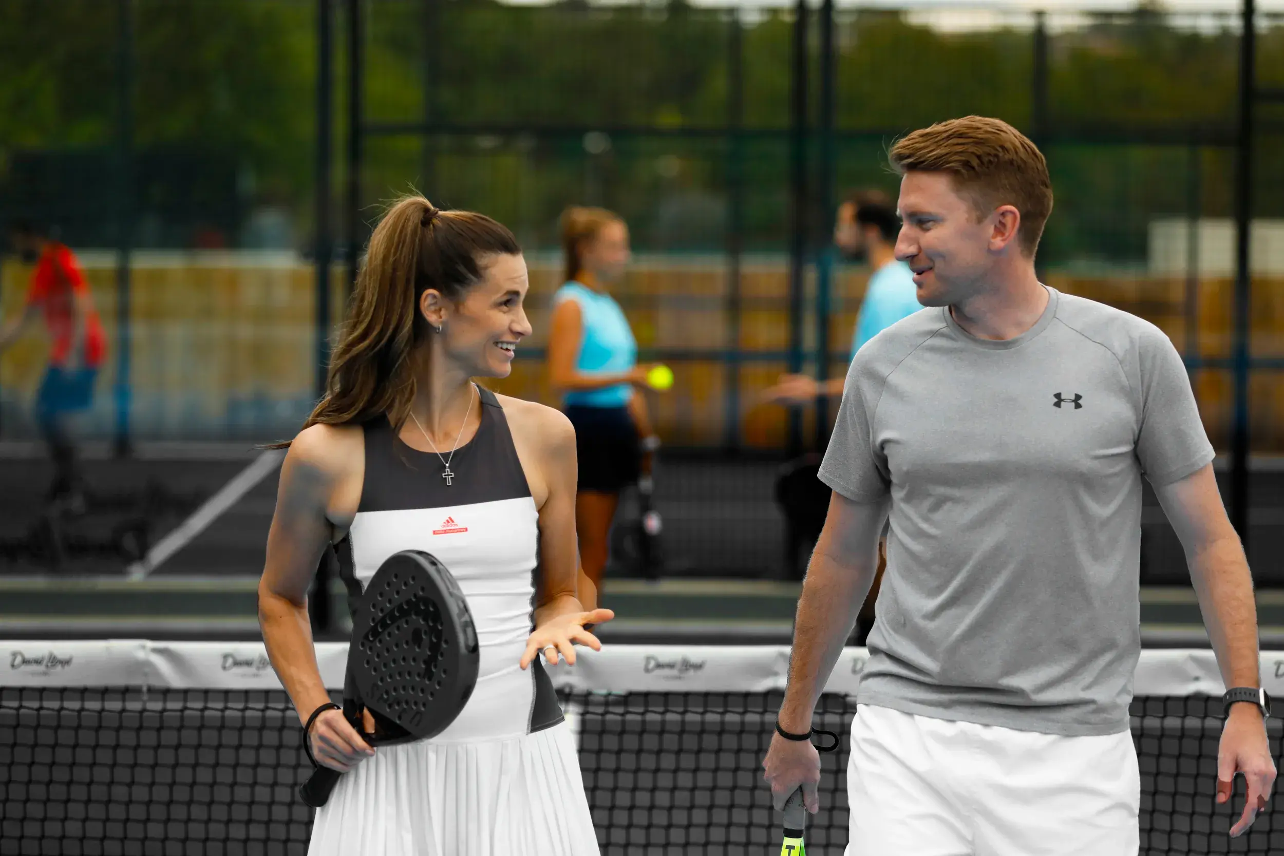 members playing Padel at David Lloyd Shrewsbury
